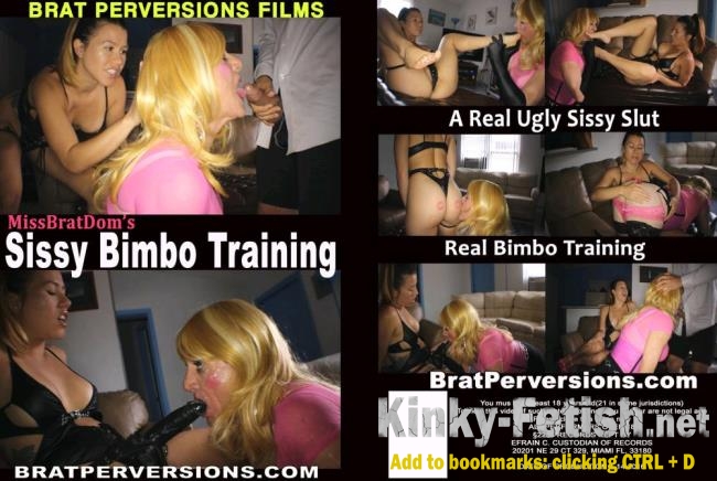 Dumb Sissy, Miss Brat - Missbratdom's Sissy Bimbo Training (BratPerversions) | (HD | 2017)