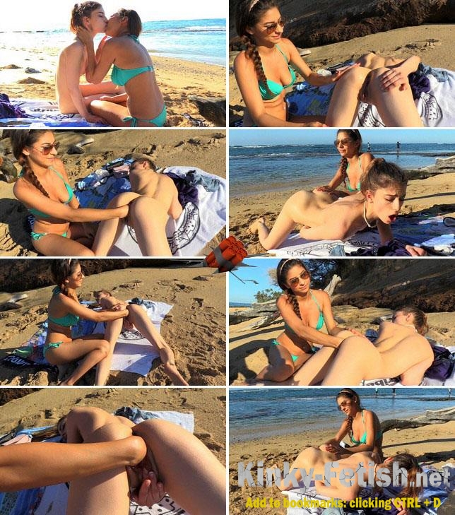 Kristen, Nina - Kristen gets deep fisting from Nina on beach (Extreme Insertion) | (FullHD | 2016)