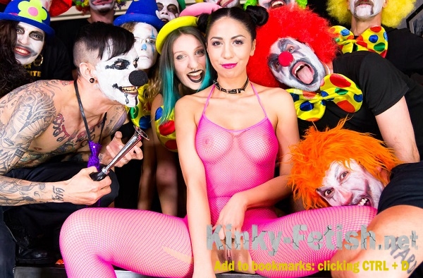Julia De Lucia - Intense clown BDSM group torture with gorgeous Romanian Julia De Lucia (CrowdBondage, PornDoePremium) | (FullHD | 2018)