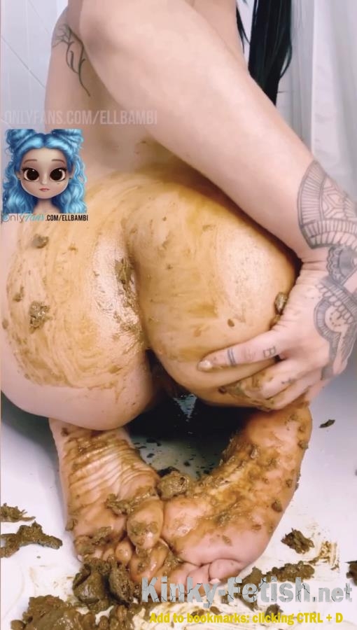 Inked Bambi - Smearing Over My Ass & Feet P1 (SD | 2025)