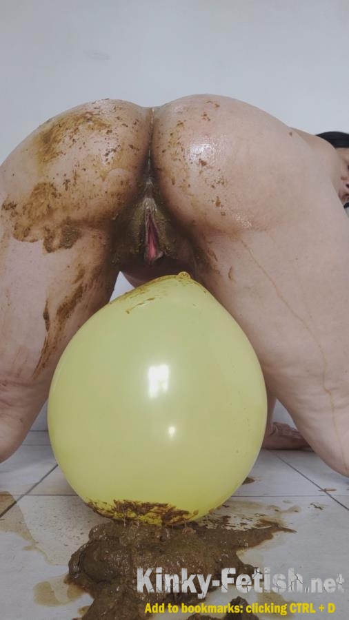 Amy dirty00 - Masturbating with a balloon with shit in it! (SD | 2026)